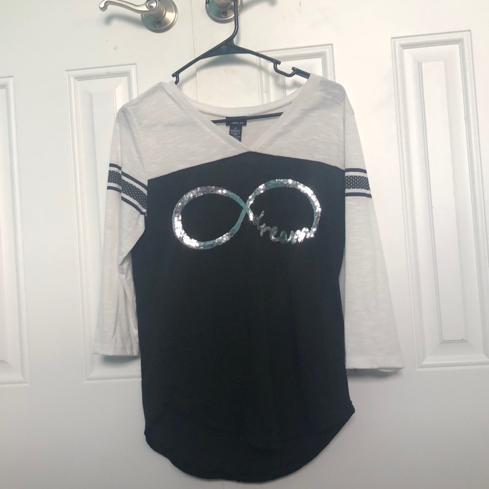 3/4 length sleeve from rue 21 with sparkles